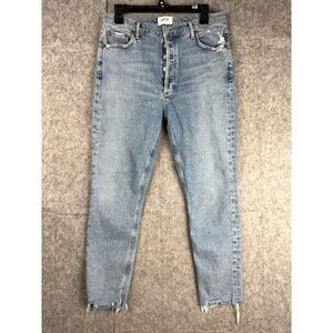 Agolde Light Blue Ankle & Cropped Jeans